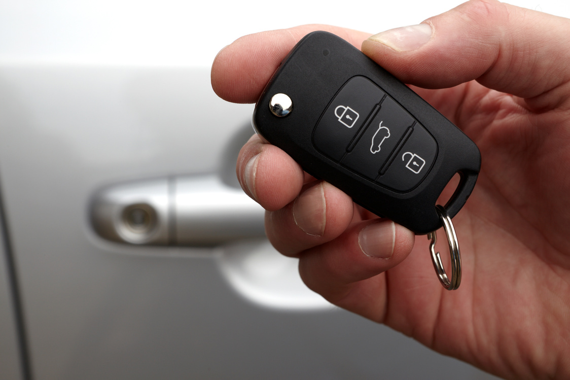 Holding Car key